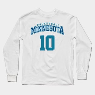 Minnesota Basketball - Player Number 10 Long Sleeve T-Shirt